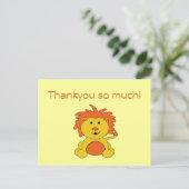 "Little Lion" Danke, Postcard Notes Postkarte (Stehend Vorderseite)