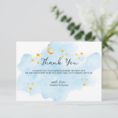 Little Lion ist eine Boy Watercolor Dankeskarte (Stehend Vorderseite)