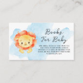 Little Lion It a Boy Watercolor Books Guest Begleitkarte (Vorderseite)