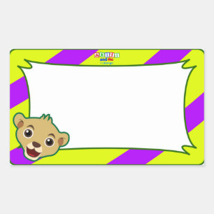 Little Lion Name Tag Aufkleber