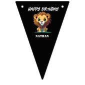 Little Lion personalisiert Geburtstag Wimpelkette (Dritte Fahne)