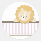 Little Lion {Pink} | Aufkleber (Vorderseite)
