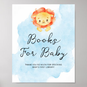 Little Lion sein a Books Watercolor Books für Baby Poster