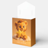 Little Lion & Star - Baby Shower Favor Box Geschenkschachtel (Geöffnet)
