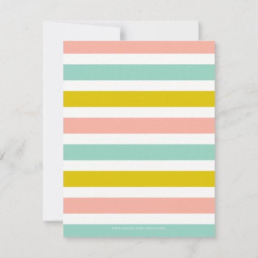 Little Lions Babydusche Flat Danke Notizen Karten (Rückseite)