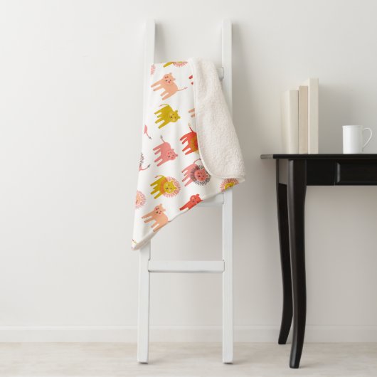 Little Lions Sherpa Baby Blanket in warmer Wüste Sherpadecke (Beispiel)