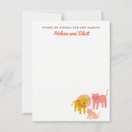 Little Lions Wüste Warm Baby Duschberatung Karten