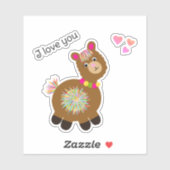 Little Llama Aufkleber (Blatt)