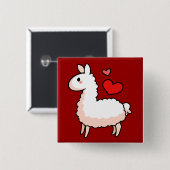 Little Llama Button (Vorne & Hinten)