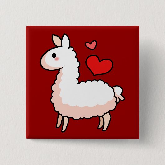 Little Llama Button (Vorderseite)