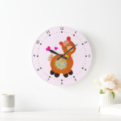 Little Llama Große Wanduhr (Zuhause)