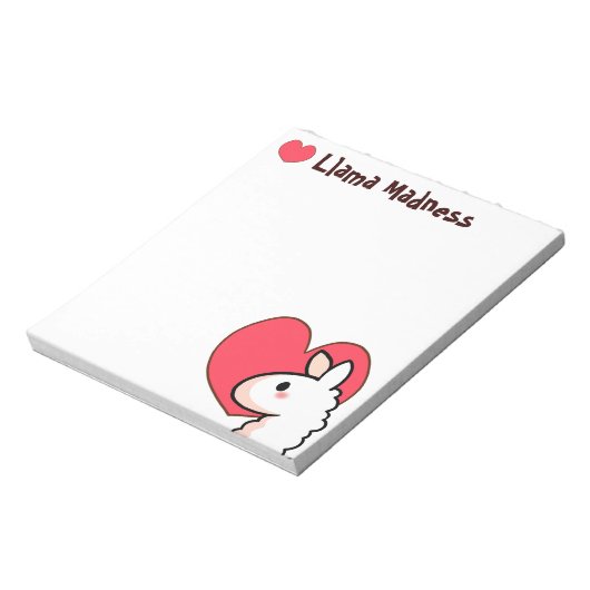 Little Llama Notizblock (Rotiert)