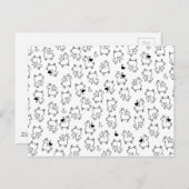 Little Llama Silhouette Wahnsinn Postkarte (Vorne/Hinten)