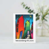 Little Lost dog.09 smlrjpg, leevandergrift.com Postkarte (Stehend Vorderseite)