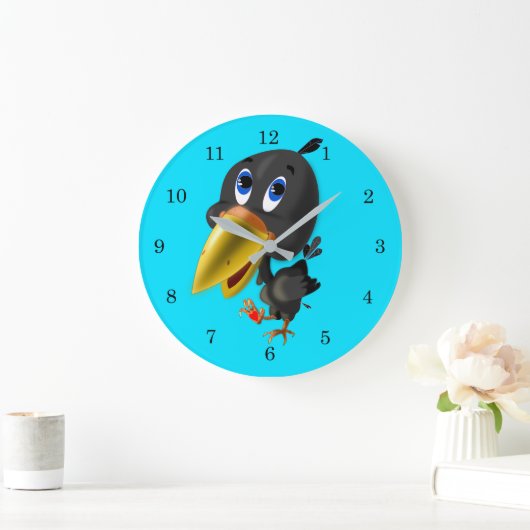 Little Love Bird Große Wanduhr (Zuhause)