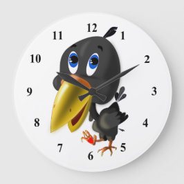 Little Love Bird Große Wanduhr