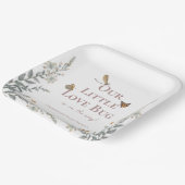 Little Love Bug Baby Shower Gender Neutral Pappteller (Gewinkelt)