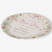 Little Love Bug Baby Shower Pappteller (Schrägansicht)