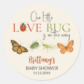 Little Love Bug Baby Shower Sticker (Vorderseite)