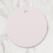 Little Love Bug Bloom Pink Baby Shower Thank you Geschenkanhänger (Rückseite)