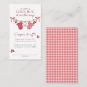 Little Love Bug Clothesline Baby Shower Begleitkarte (Vorne/Hinten)