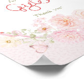 Little Love Bug Floral Bink Cards and Gifts Poster (Ecke)