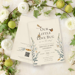 Little Love Bug QR-Code Baby Shower Einladung