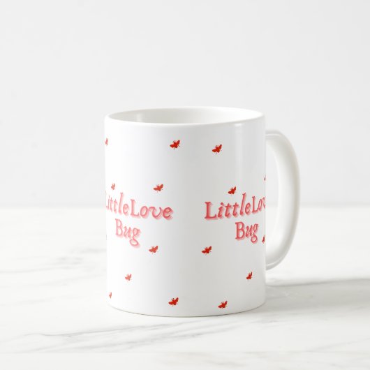 Little Love Bug Valentine  Kaffeetasse (VorderseiteRechts)