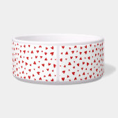 Little Love Hearts Pattern - Personalised Pet Bowl Napf (Rückseite)