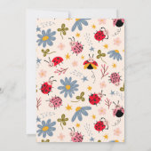 Little Lovebug Geburtstagsparty Einladung (Rückseite)