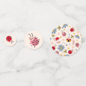 Little Lovebug Ladybug Birthday Party Konfetti (Rückseiten)