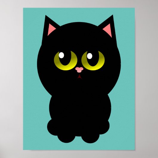Little Lucky Black Cat Poster (Vorne)