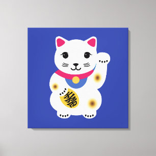 Little Lucky Cat Art Leinwand