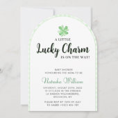 Little Lucky Charm | St Patrick's Baby Shower Arch Einladung (Vorderseite)