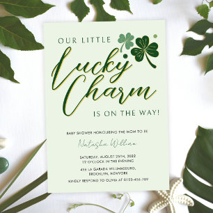 Little Lucky Charm St Patrick's Baby Shower Einladung