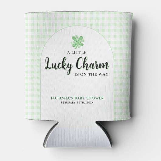 Little Lucky Charm | St Patrick's Day Baby Shower Dosenkühler (Vorderseite)