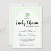 Little Lucky Charm | St Patrick's Day Baby Shower Einladung (Vorderseite)