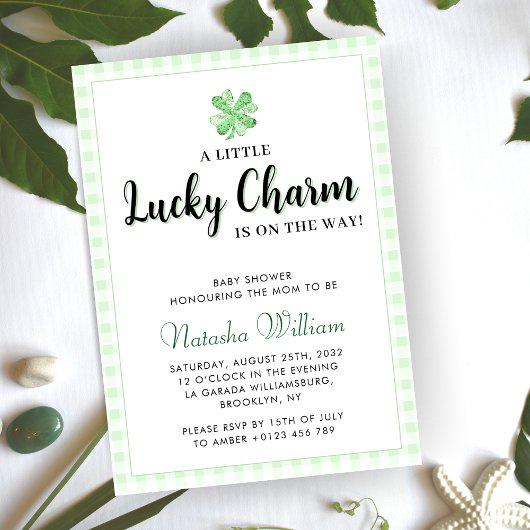 Little Lucky Charm | St Patrick's Day Baby Shower Einladung