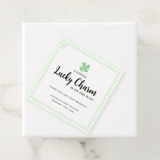 Little Lucky Charm | St Patrick's Day Baby Shower Geschenkanhänger (Beispiel)