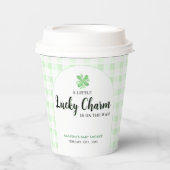Little Lucky Charm | St Patrick's Day Baby Shower Pappbecher (Vorderseite)