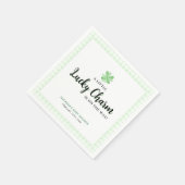 Little Lucky Charm | St Patrick's Day Baby Shower Serviette (Ecke)