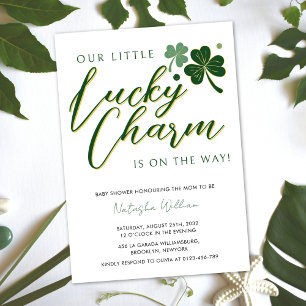 Little Lucky Charm St Patrick's Irish Baby Shower Einladung