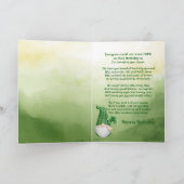 Little Lucky Gnome Birthday wünscht Karte (Innenseite)