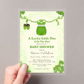 Little Lucky One Kleeblatt Baby Girl Outfit Acryleinladungen (Insitu (Handheld))