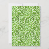 Little Lucky One Kleeblatt Baby Girl Outfit Einladung (Rückseite)