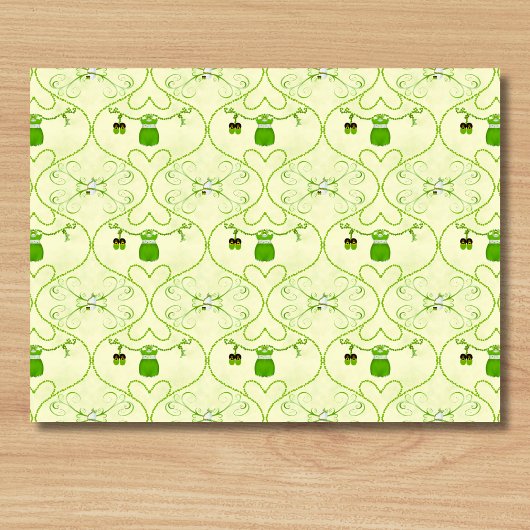 Little Lucky One Kleeblatt Baby Girl Outfit Seidenpapier