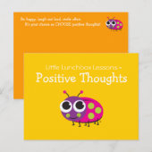 Little Lunchbox Lektionen - Positive Gedanken Postkarte (Vorne/Hinten)