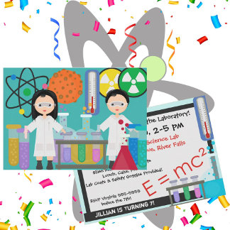 Little Mad Scientists - Einladung zum Geburtstag