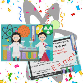 Little Mad Scientists - Einladung zum Geburtstag