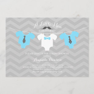 Little Man Baby Dusche Einladung